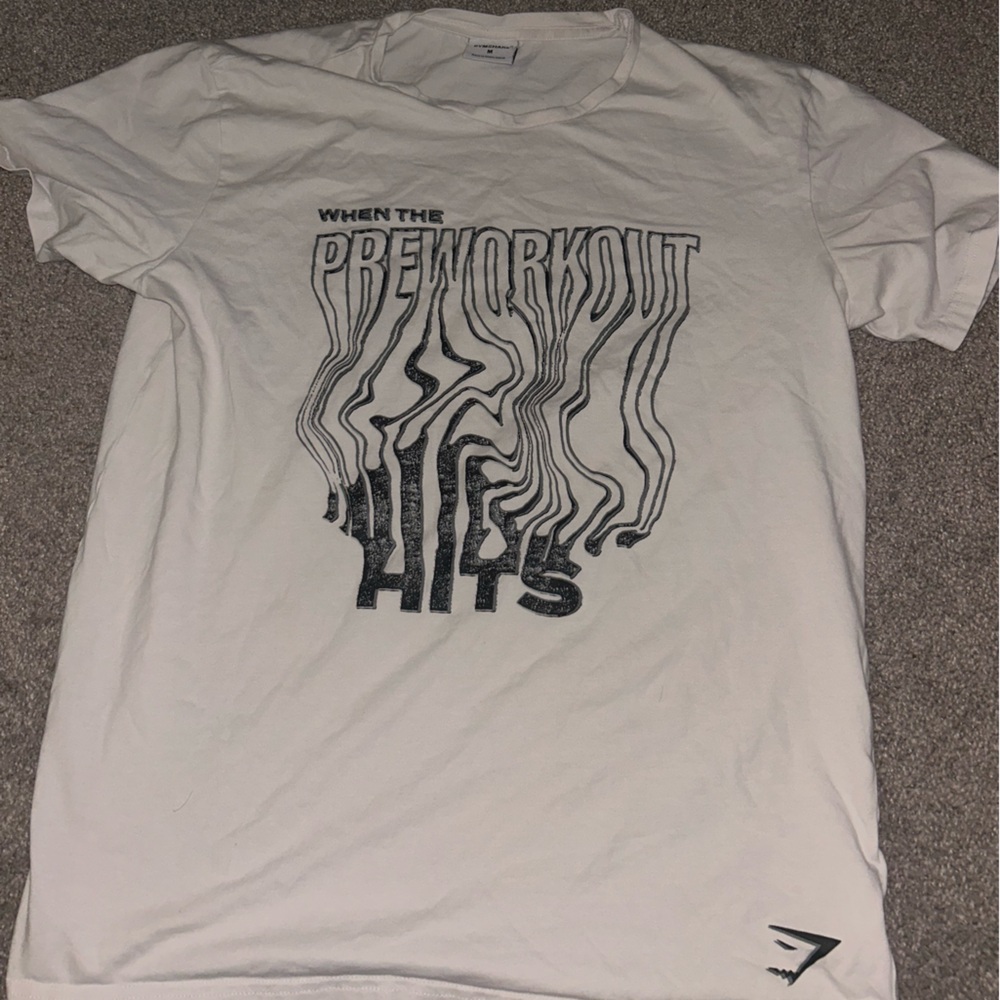 Gymshark White Graphic Tee
